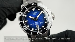 Tissot Seastar 2000 Professional Powermatic 80 T1206071104101 Preowned [upl. by Denbrook]