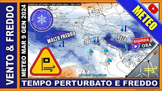 METEO · Maltempo e Freddo Neve al Nord a Tratti  Previsioni Dettagliate e Tendenza [upl. by Artek]