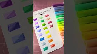 Nuancier feutres Crayola Supertips pastel 🖍️ [upl. by Natloz]