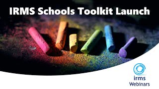 IRMS Schools Toolkit Launch [upl. by Peterus]