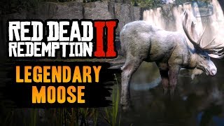 Red Dead Redemption 2 Legendary Animal  Legendary Moose [upl. by Essilem858]