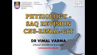 QR ANAESTHESIA  PHYSIO  REVISION  SAQ  CNSRENALGIT [upl. by Ynnal]