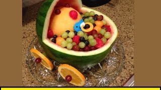 How To Make a Watermelon Bassinet HowToLoucom [upl. by Alat]