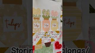 Storing quilt alongsBOMsWIPs [upl. by Sonni]