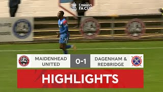 Walker Scores Late Winner  Maidenhead United 01 Dagenham amp Redbridge  Emirates FA Cup 202223 [upl. by Surdna]