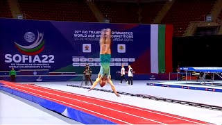 2022 Mens Final Tumbling  World Championships Sofia Bulgaria [upl. by Nata]