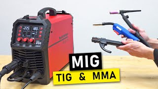 6 in 1 Multi Welding Machine MIG Spot TIG MMA  ARCCAPTAIN MIG200  Unboxing and Test [upl. by Circosta958]