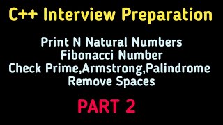 C Interview Preparation Part 2 of 100 questions series [upl. by Felske261]