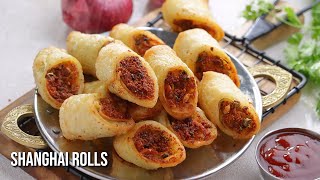 న్యూ ఇయర్ పార్టీలకి పర్ఫెక్ట్ షాంగై రోల్స్  New Year Party Special Veg Rolls  Shanghai Veg Rolls [upl. by Naahsar]