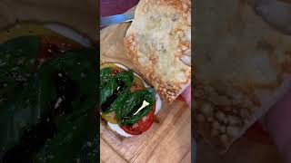 EASY CAPRESE SANDWICH CAPRESE SALAD RECIPE [upl. by Adamis964]