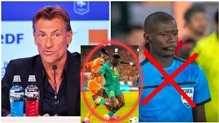 Regardez réaction de Hervé Renard sur l Arbitre après match Sénégal vs Côte dIvoire [upl. by Ahsias981]