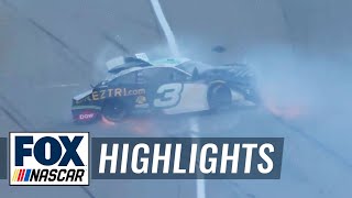 Austin Dillon suffers MASSIVE crash after contact with Keselowski  NASCAR ON FOX HIGHLIGHTS [upl. by Noffihc]