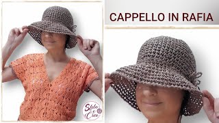 Cappello in rafia [upl. by Rickie]