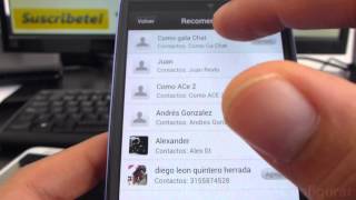 como agregar contacto en wechat en samsung galaxy s3 español Video Full HD [upl. by Ayin877]