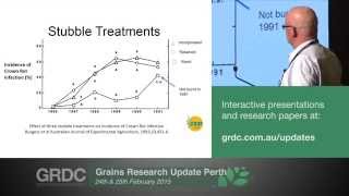 Agribusiness Crop Updates 2015  Perth  Integrated management options for Crown Rot  G Shea [upl. by Tertias]