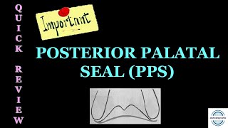 POSTERIOR PALATAL SEAL  VIBRATING LINES  COMPLETE DENTURE [upl. by Crandell]