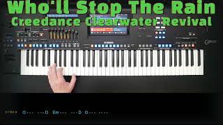 Wholl Stop The Rain  CCR Cover eingespielt mit titelbezogenem Style auf Yamaha Genos 2 [upl. by Anitnelav993]