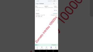 zomato intrday day profit 10000rs  Zomato news  today profit intraday [upl. by Tnecniv47]