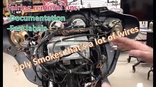 Tips for removing a inner fairing to make installation a breeze Harley Ultra Street glide Electra [upl. by Butterfield977]