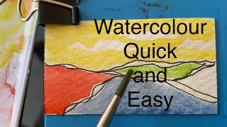 How To Paint Fauvism Quick and Easy Watercolour Painting [upl. by Eoz]