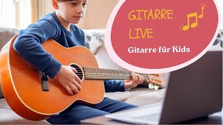 Gitarre live für Kids Anfänger Gitarrenkurs Folge 1 Stimmen und Basics Akkorde [upl. by Neelyaj]