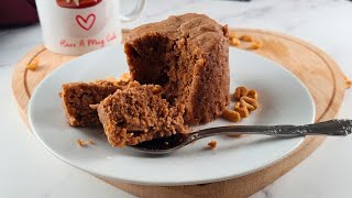 3 Ingredient Flourless Healthy Peanut Butter Mug Cake Recipe Healthy Keto Desserts [upl. by Etteragram783]