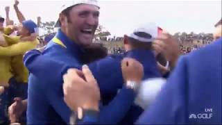 Team Europe’s Memorable Winning Moment and Celebration  2018 Ryder Cup [upl. by Arney]