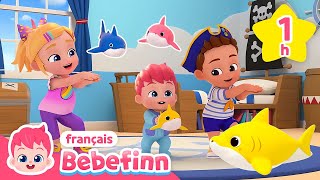 Bebefinn Baby Shark et plus de chansons  Comptines  Bebefinn français👶Chansons pour Enfants [upl. by Henrieta590]