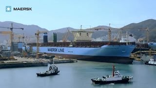 Maersk  TripleE Semilaunch timelapse [upl. by Willy]