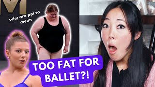 FAT SHAMED BALLERINA pointe shoe fitter reacts [upl. by Eniahs]