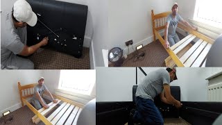 How to Assemble Ottoman Bed  New Ottoman Bed Assembly  Ottoman Bed from Dreams  Saffys World [upl. by Iow]