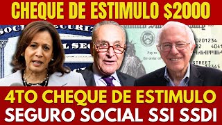 IMPACTANTE CHEQUES De Estímulo De 2000  4to CHEQUE DE ESTÍMULO  Seguro Social SSI SSDI [upl. by Levesque]