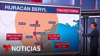 Beryl podría significar un riesgo para el sur de EEUU  Noticias Telemundo [upl. by Robena243]