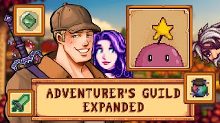 Stardew Valley  A new slime NPC Adventurers Guild Expanded Mod Live [upl. by Resee557]