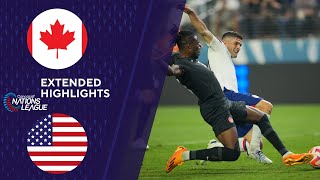 Canada vs USA Extended Highlights  CONCACAF Nations League  CBS Sports Golazo [upl. by Ahsaercal736]