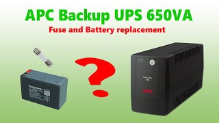 How to replace APC UPS 650VA Battery and Fuse [upl. by Teuton308]