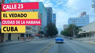 Manejando desde el Malecón hasta la Avenida 26 en el Vedado La Habana Cuba [upl. by Ronym]