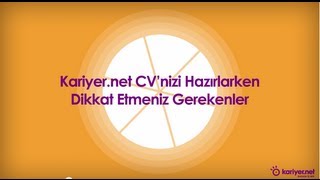 CVnizi Hazırlarken Dikkat Etmeniz Gerekenler [upl. by Leahplar474]