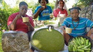 OKRA PORRIDGE THE BEST PORRIDGE EVER BELIEVE NUH MAN EPIC [upl. by Razaele]