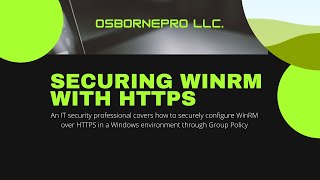 Securing WinRM over HTTPS Windows Server 2019 [upl. by Harak]