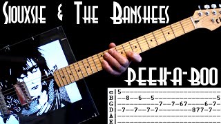 Siouxsie and the Banshees Peek A Boo Guitar Lesson  Guitar Tabs  Guitar Tutorial  Chords  Cover [upl. by Santiago391]