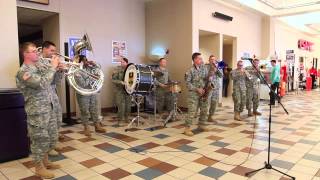 Route 66 Brass Band  Flash Mob PX Fort Leonard Wood MO [upl. by Andros]