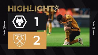 VAR rules out late Kilman equaliser  Wolves 12 West Ham  Highlights [upl. by Anailuj104]