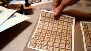 make your own scrabble letter tiles [upl. by Anna-Maria]