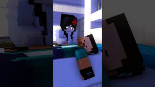 SADAKO IS ANGRY WITH HEROBRINE BECAUSE LATE FOR WORK  MINECRAFT ANIMATION meme [upl. by Ethban]