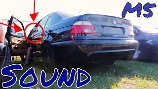 Straight Pipe M5 very loud E39 M5  cold start up engine [upl. by Urana]