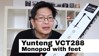 Yunteng VCT 288 Monopod  A budget DSLR stabilizer for photo and smooth video Unboxing w samples [upl. by Esyak856]