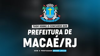 CONCURSO PREFEITURA DE MACAÉRJ  PLANEJAMENTO DE ESTUDOS [upl. by Raamaj89]