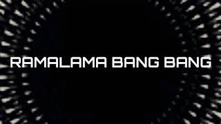 Ramalama bang bang Lyrics [upl. by Laurie]