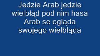 Weselne przyśpiewki  jedzie Arab jedzie  tekst [upl. by Oliric183]